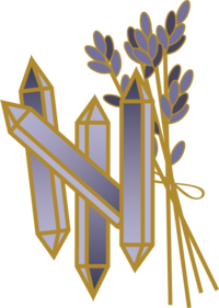 lavender and crystals icon