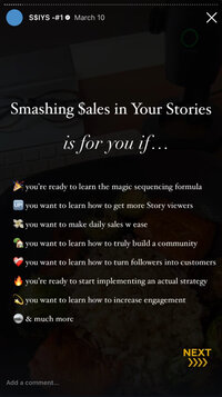 Instagram stories template
