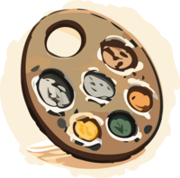 Icon of a painter's palette, signifying the custom photo editing and artistic retouching services available at Real Epic Photos