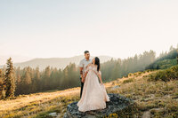 Couple on the Rock | Photography by Jocelyn