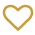 Yellow heart icon on a website copywriting design