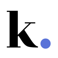K Logo Submark blue