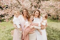 a mother and her children posing for a photoshoot  with family photographer  michelle kelly