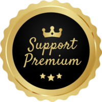 Logo représentant le symbole d'un support client premium