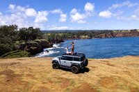 Jeep near the ocean by Hawaii Adventure Portraits, Big Island Photographers