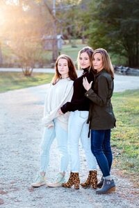 Mother and her two daughters