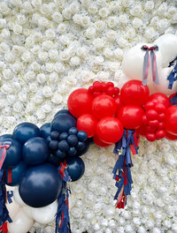 Memorial day labor day balloon decor in orange county california