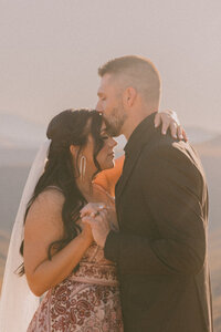 boise idaho wedding photographer capturing an intimate wedding moment