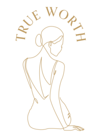 TrueWorth_Logos_woman-icon-gold_TW
