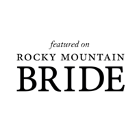 Featured vendor badge from Rocky Mountain Bride 2025, awarded to a top wedding photographer.