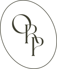 ORP monogram in an oval logo