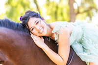 Horse and Rider Black Background in Sacramento California