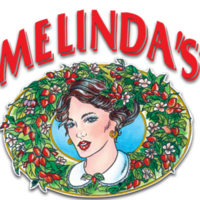 A cropped logo of Melinda's.