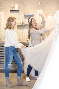 Wedding dress shopping at Your Day by Nicole, Fargo