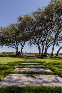 Outdoor Ceremony Site at the Stonehouse Villa Wedding Venue in Driftwood, Texas. This Austin Wedding Venue photograph was taken by wedding photographers, Joanna and Bret