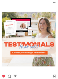 Collage of online courses for Instagram strategy and content creation by Jenna Harding