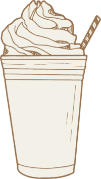 Hand illustrated coffee