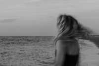 creatieve shoot op het strand