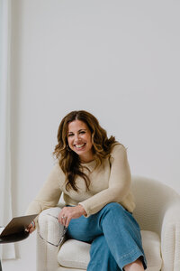 A branding portrait of a sales and marketing coach in hudson valley new york