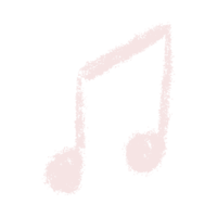 Hand drawn music symbols