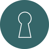 teal key