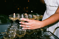 Photo of a wedding table showing the gorgeous table at a wedding.