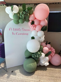 elegant baby shower balloon dedcoration