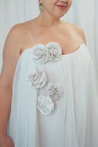 Short Fun Wedding Dress Details