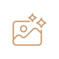 Icon of a photo being retouched