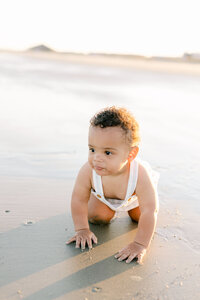 Tybee Island Family photography session on the beach