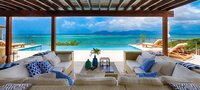 Villa retreat photo sandy beaches bright blue skies