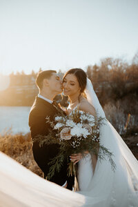Local saskatchewan winter wedding