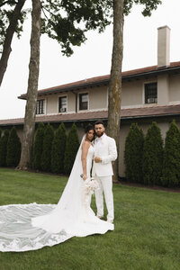 bride and groom portrait