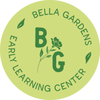 Early childhood education in East Dallas submark green logo representing Bella Gardens in Dallas, TX.