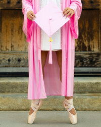 Ballet Themed Graduation Photo