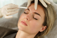 Close-up of Botox injection administered at Gloss RVA Med Spa