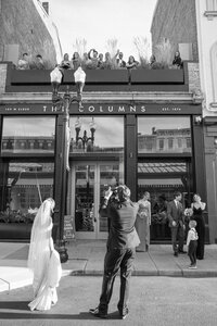  Romantic outdoor golden hour wedding portrait of a couple captured by a Cincinnati-based documentary photographer