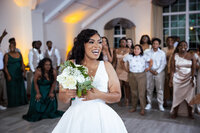 Bride and groom share intimate wedding vows before going into ceremony taken by Dallas wedding photographer Jameson Ray