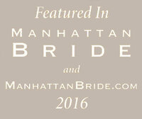 Award and 'Featured in' badge, Manhattan Bride Logo