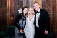 Eleanor Stenner with bride and groom at Birmingham wedding 