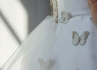butterfly wedding dress short