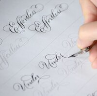 Online course to learn calligraphy flourishing technique