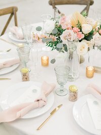 Emerald grace floral design wedding with Lauren Westra photography almond orchard bride and groom soft blush color palette central california weddings_2512
