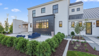 Modern farmhouse exterior built by Waite Homes of Idaho