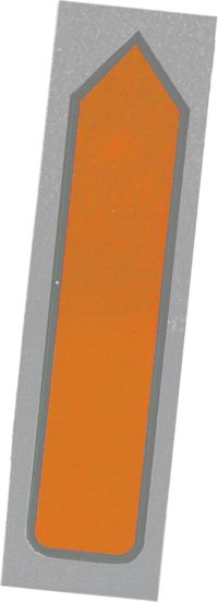 Orange arrow sticker