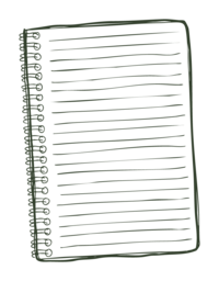 illustration of a notebook