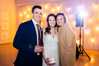 Eleanor Stenner with bride and groom at Birmingham wedding 