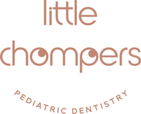 Little Chompers Pediatric Dentistry main logo, in Little Chompers signature brick hue. Little Chompers Pediatric Dentistry is your Andersonville family dentist.