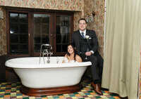 couple in the willowdale bathtub