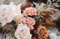 Wedding Flower Bouquet in Nude and Pink
